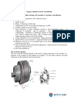 Chapter.2 Design of DC Machines Details To Be Specified While Ordering A DC Machine or Consumer's Specification