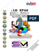 Tle-Epas: Quarter 1 - Module 2: Performing Computer Operations (PCO)