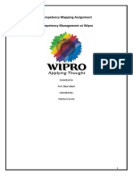 Competency Mapping Assignment Competency Management at Wipro