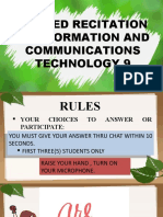 4TH Quarter Recitation Ict 9