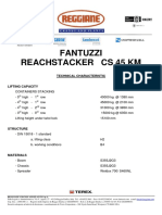 Fantuzzi Reachstacker Cs 45 KM: Technical Characteristic