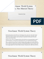 Non-Linear: World System Theory, Neo Marxist Theory: Yashasvika Yadav