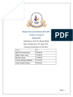 Business Research Methods (BUS 485) : Section: 2 Group: B Spring 2021