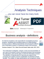 Business Analysis Techniques