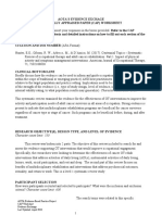 Character Count Limit: 350: AOTA Evidence-Based Practice Project CAP Worksheet Evidence Exchange Last Updated: April 2018