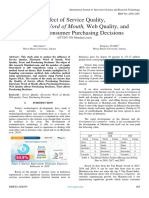 Effect of Service Quality, Electronic Word of Mouth, Web Quality, and Trust in Consumer Purchasing Decisions (STUDY On Matahari - Com)