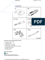 Removing and Installing Toothed Belt