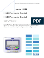 WEG CFW500 HMIR Remote Serial Hmi 10001446141 Installation Guide en Es PT