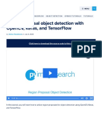 Region Proposal Object Detection With Opencv, Keras, and Tensorflow