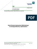 Best Practice: Quick Energy Assessment Methodology For Energy Efficiency Optimization