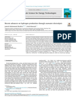 Advances On Seawater Electrolysis