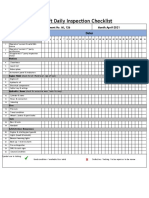 Manlift Daily Inspection Checklist