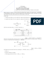 Quiz 0n Electrical Circuits