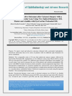 Ophthalmology: Journal of and Advance Research