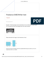 Freelance SME - Writer Test