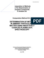 Determination of Metals in Ambient Particulate Matter Using Inductively Coupled Plasma (Icp) Spectros