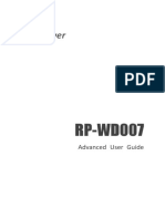 Advanced User Guide RP-WD007