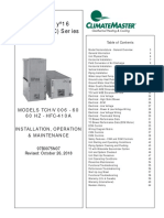 97b0075n07 Climatemaster Commercial Tranquility 16 Compact TC Series Water Source Heat Pump Installation Manual