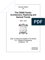 The C6000 Family: Architecture, Pipelining and General Trends