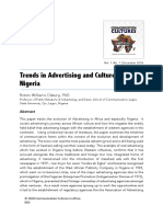 Trends in Advertising and Cultures in Nigeria: Rotimi Williams Olatunji, PHD