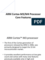 ARM Cortex-M3/M4 Processor Core Features