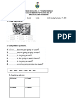 " English Questionnaire: Unidad Educativa de Fuerzas Armadas Colegio Militar #3 "Héroes Del 41