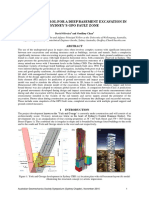 Ground Control For A Deep Basement Excavation in Sydney's Gpo Fault Zone