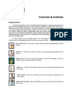 MODULE 3 The Footnote and Endnote