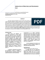 Gravimetric Determination of Moisture Co