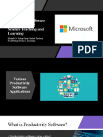 Productivity Software Applications Science Teaching and Learning