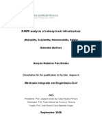 Extended Abstract - RAMS Analysis of Railway Track Infrastructure (Reliability, Availability, Maintainability and Safety)