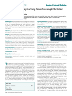 Cost-Effectiveness Analysis of Lung Cancer Screening in The United States