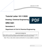 Tutorial Letter 101/1/2020: Drawing: Chemical Engineering I