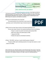 Ba - Bacterial Identification Lab Worksheet