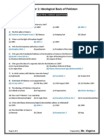 Chapter 1: Ideological Basis of Pakistan: Multiple Choice Questions