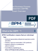 Certified Business Process Professional (CBPP®) Exam Overview