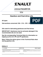 Renault Gearbox Oils