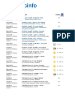 World Cup Schedule