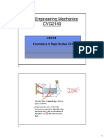 Civil Engineering Mechanics CVG2149: Kinematics of Rigid Bodies (CH. 15)