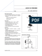 ACS110-7SN/SB2: Ac Line Switch Asd™ AC Switch Family