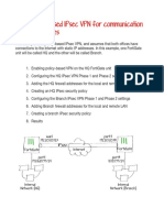 Using Policy-Based Ipsec VPN For Communication Between Offices