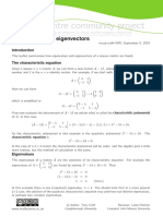 Mathcentre Community Project: Eigenvalues and Eigenvectors