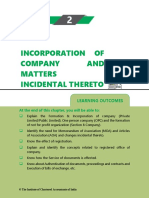 2.incorporation of Company and Matters Incidental Thereto