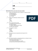 Chapter Test B: Chemical Reactions