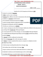 CBSE Class 10 Computer Science Worksheet