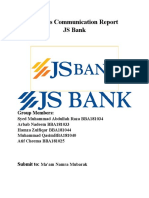 JS Bank Final Report Business Communication