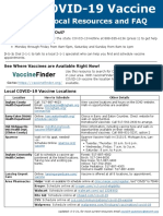COVID-19 Vaccine Locations and FAQ