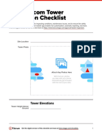 Cell/Telecom Tower Inspection Checklist