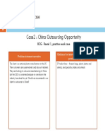 Establishing The Case: Case2: China Outsourcing Opportunity