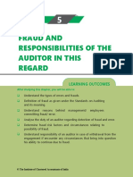 Fraud and Responsibilities of Auditor